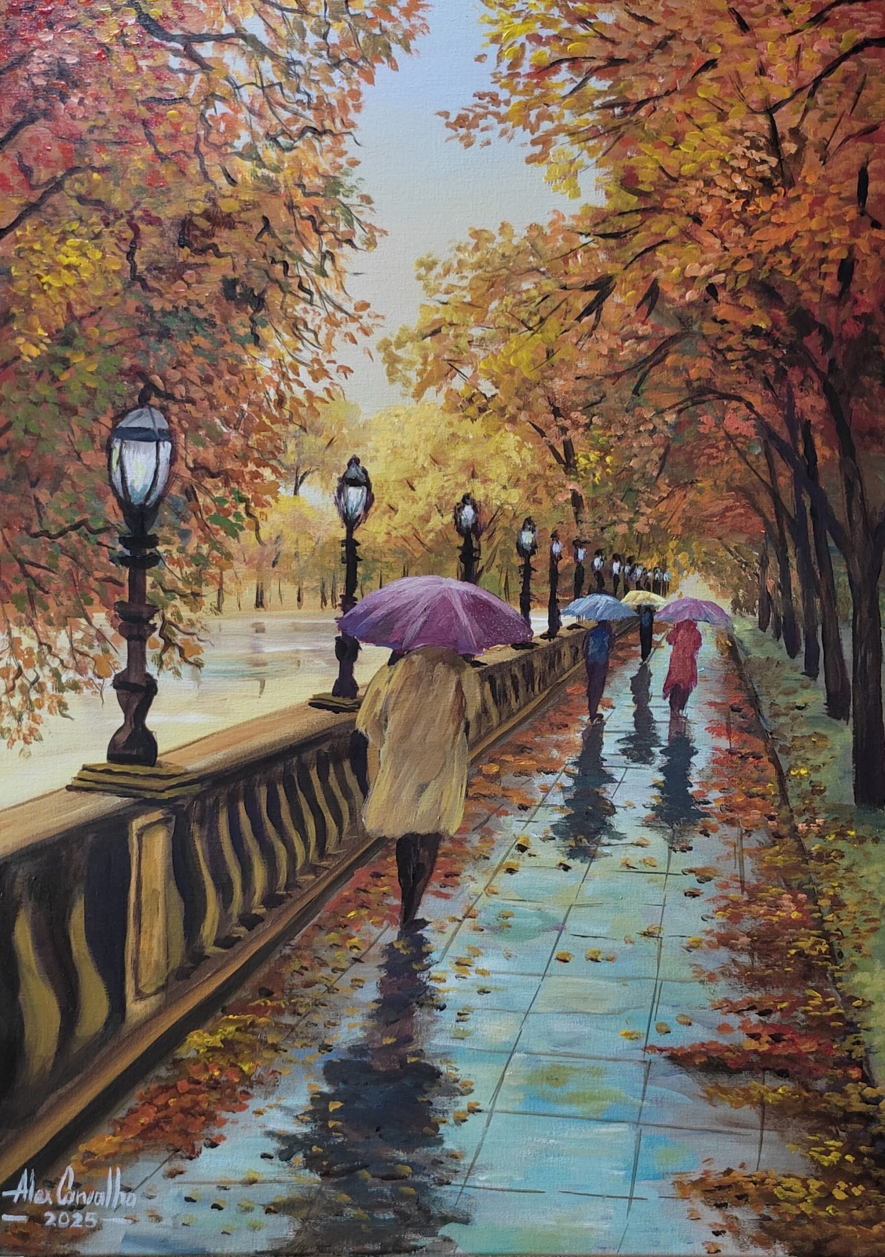 Passeio de Outono Sob a Chuva - Imagem 2