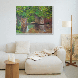 Ponte sobre águas tranquilas