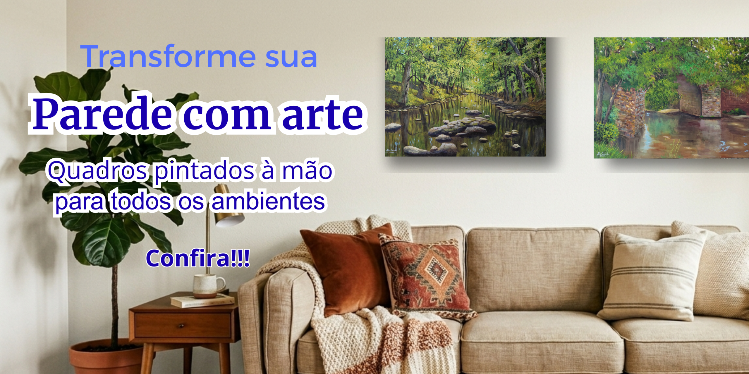 Transforme sua parede Banner